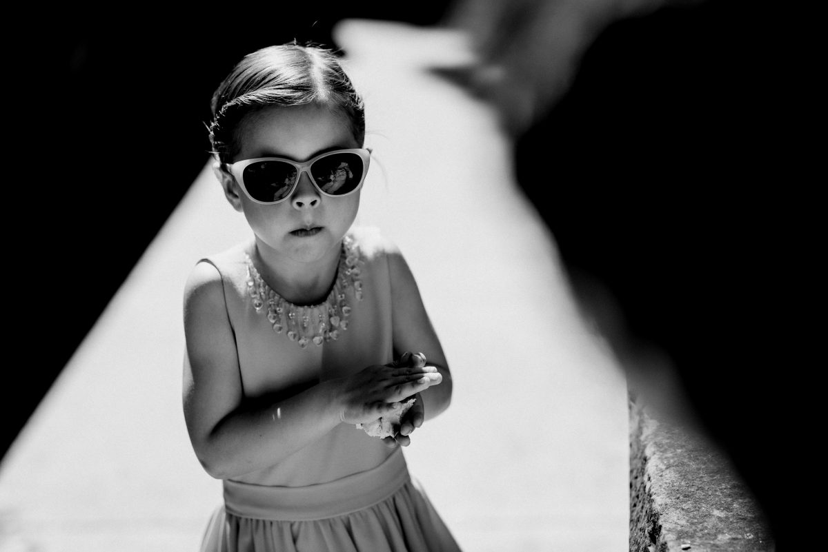 Girl Sonnenbrille Kleid Schmucke Hairstyle cool Madame 