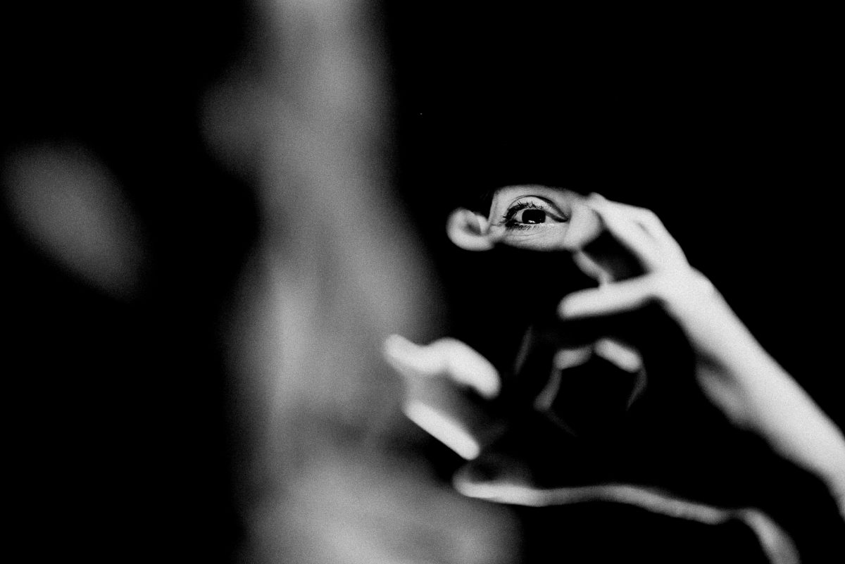 Auge Hand Spiegel Tube
