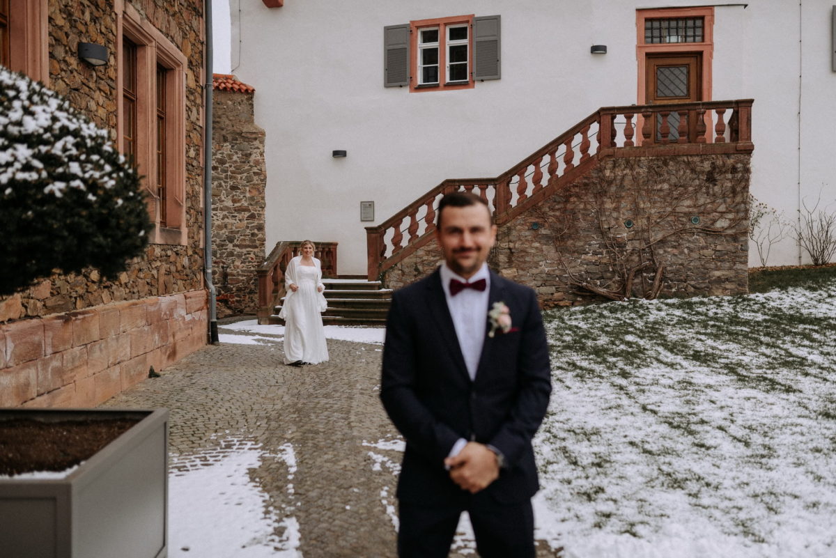 Burg Alzenau,Schnee,First Look,Wedding