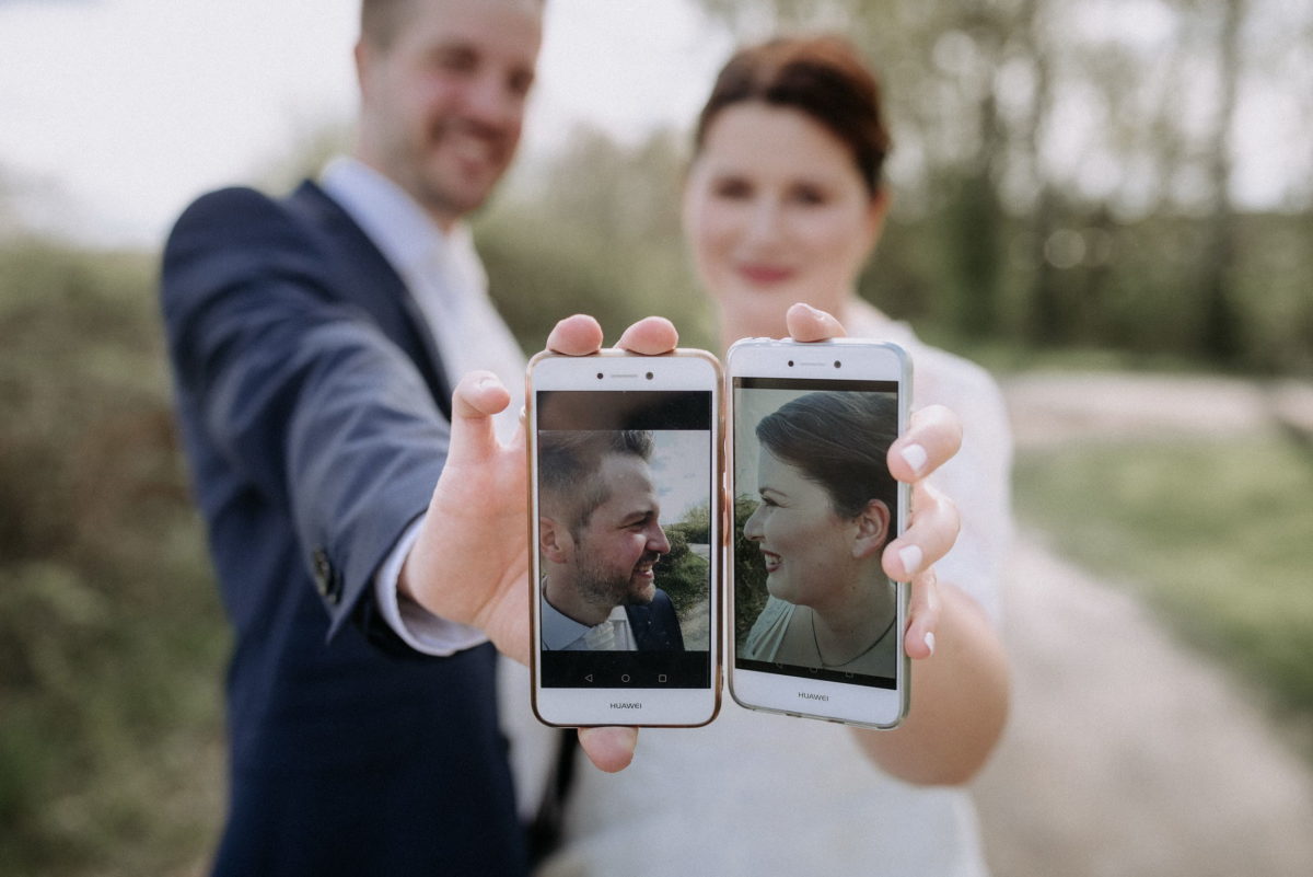 Huawei Handy,Selfies,Portrait,Braut und Bräutigam