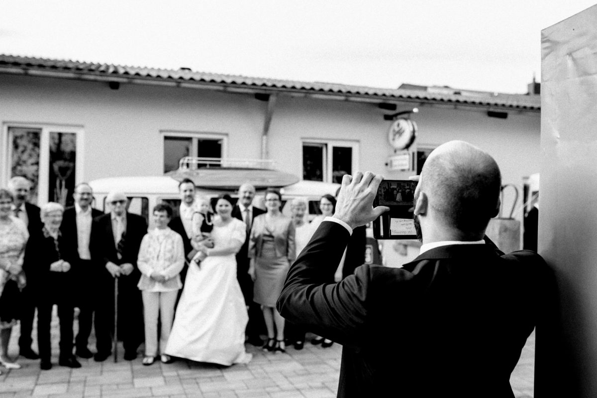 Familienfoto,Handybild,VW Bulli,Jakobshof