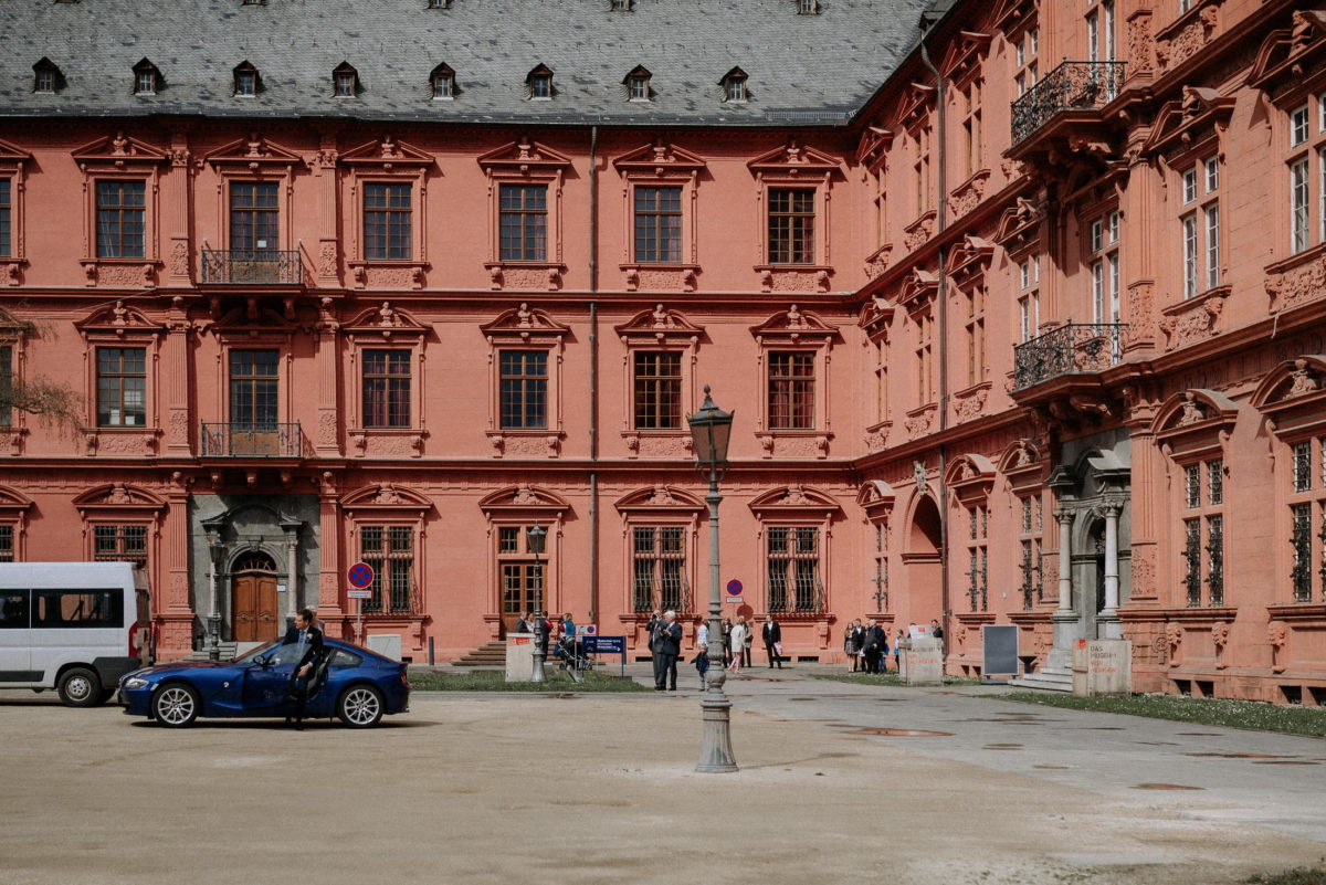 Kurfürstlichen Schloss Mainz,Standesamt,Balkon,Autos