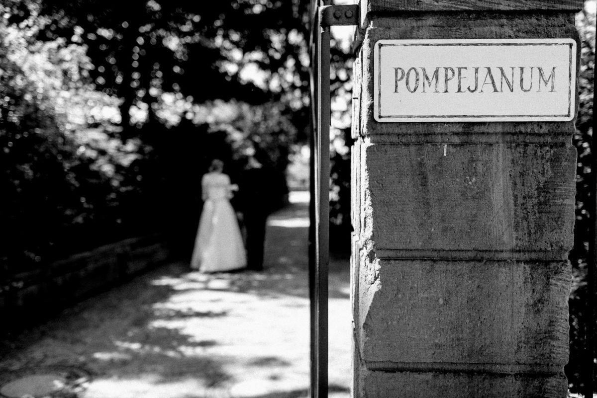 Pompejanum Aschaffenburg,Stadtpark,Steinmauer